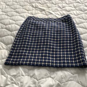 Lined wool skirt